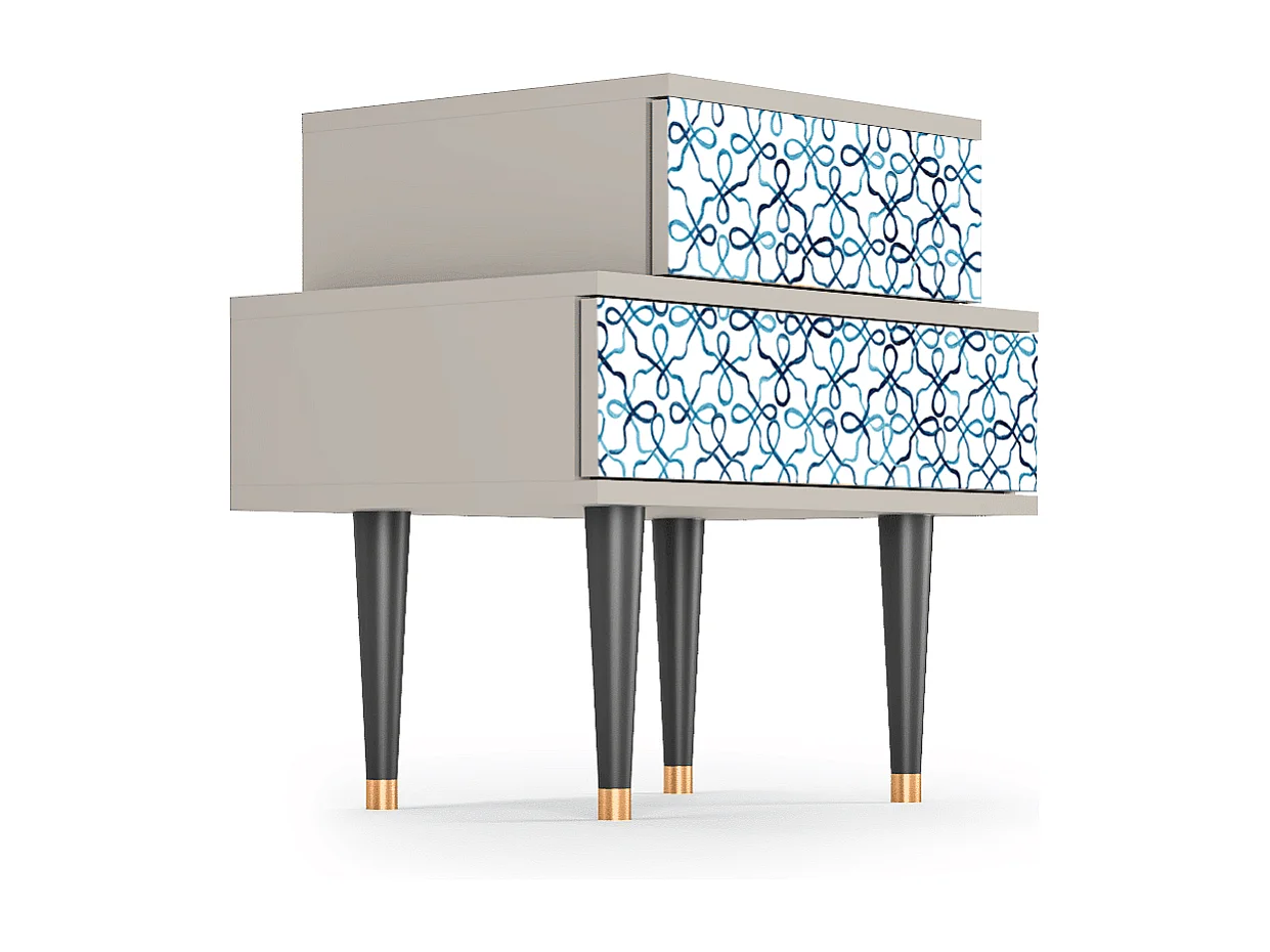 Comodino - 58х58х41 cm - NS1 - Marine Strings, Sabbia