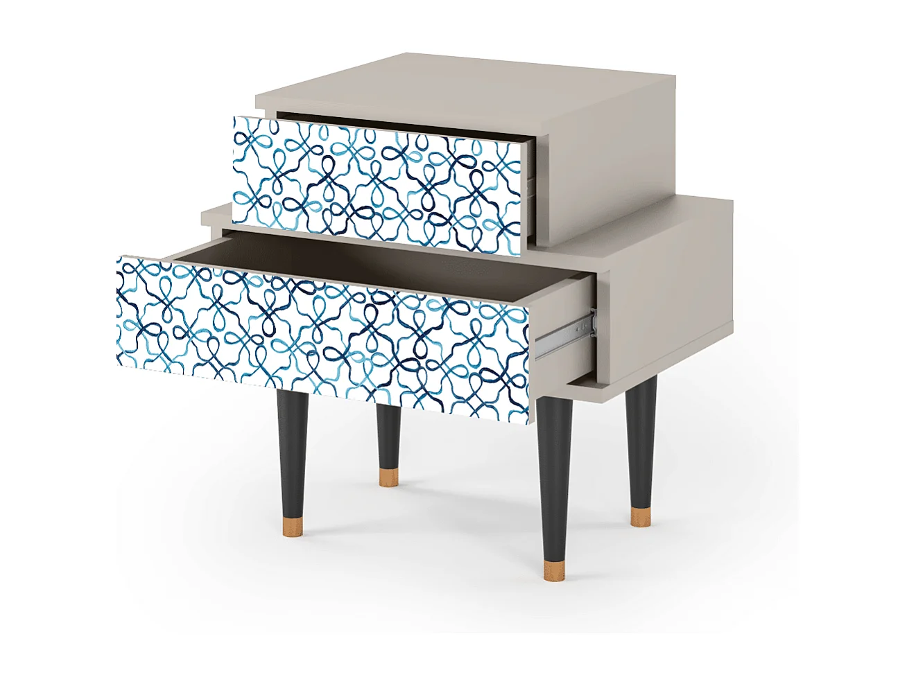 Comodino - 58х58х41 cm - NS1 - Marine Strings, Sabbia