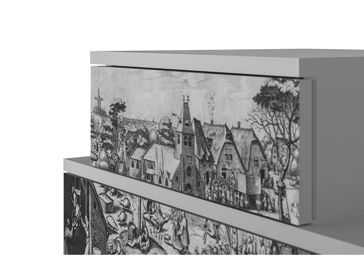 Mesita de noche - 58х58х41 cm - NS1 - The Festival of Saint, Gris