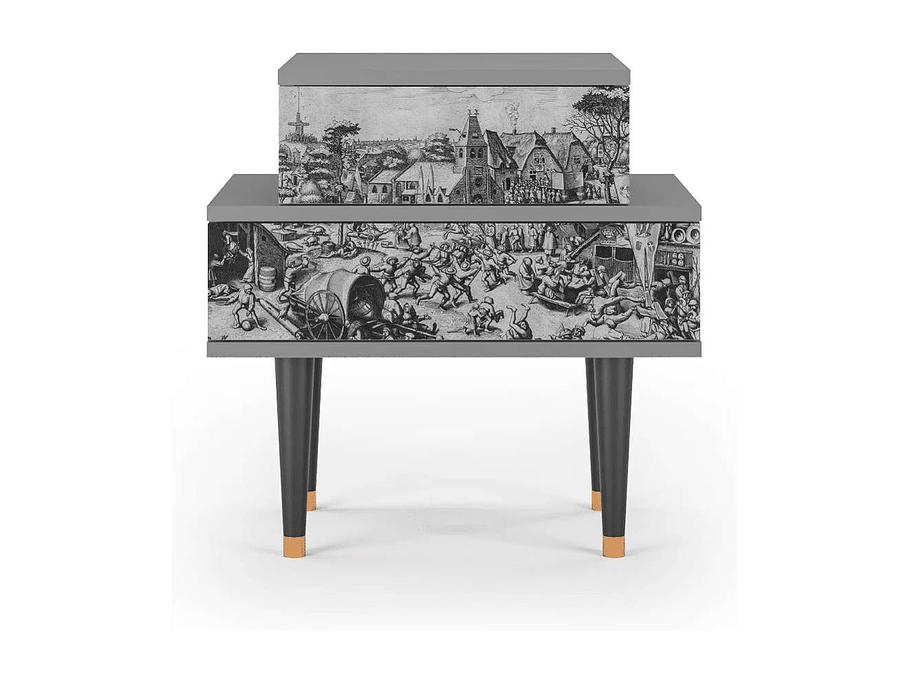 Table de nuit - 58х58х41 cm - NS1 - The Festival of Saint, Gris