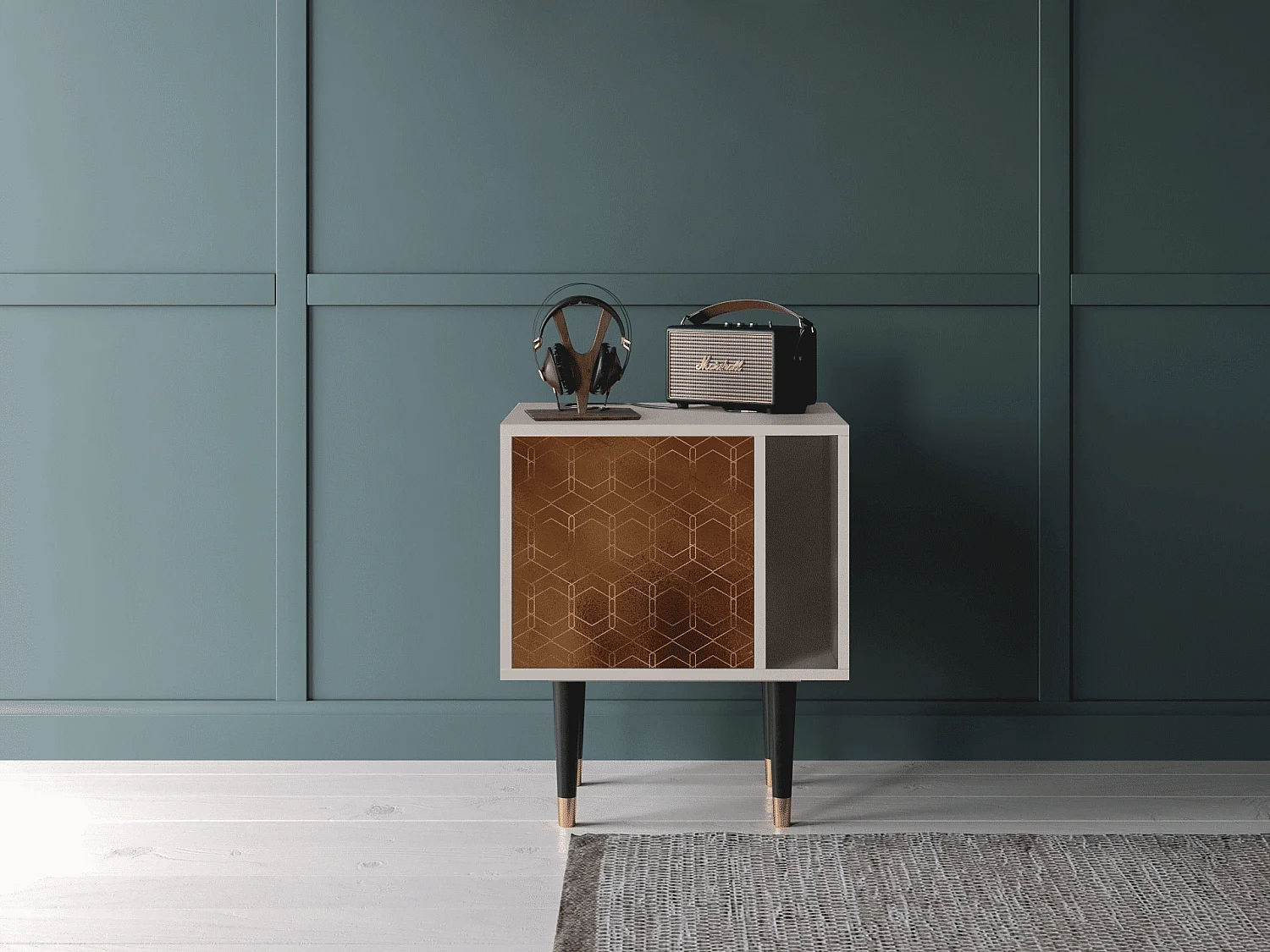 Table de nuit - 57х69х48 cm - S2 - Chocolate Bar, Sable