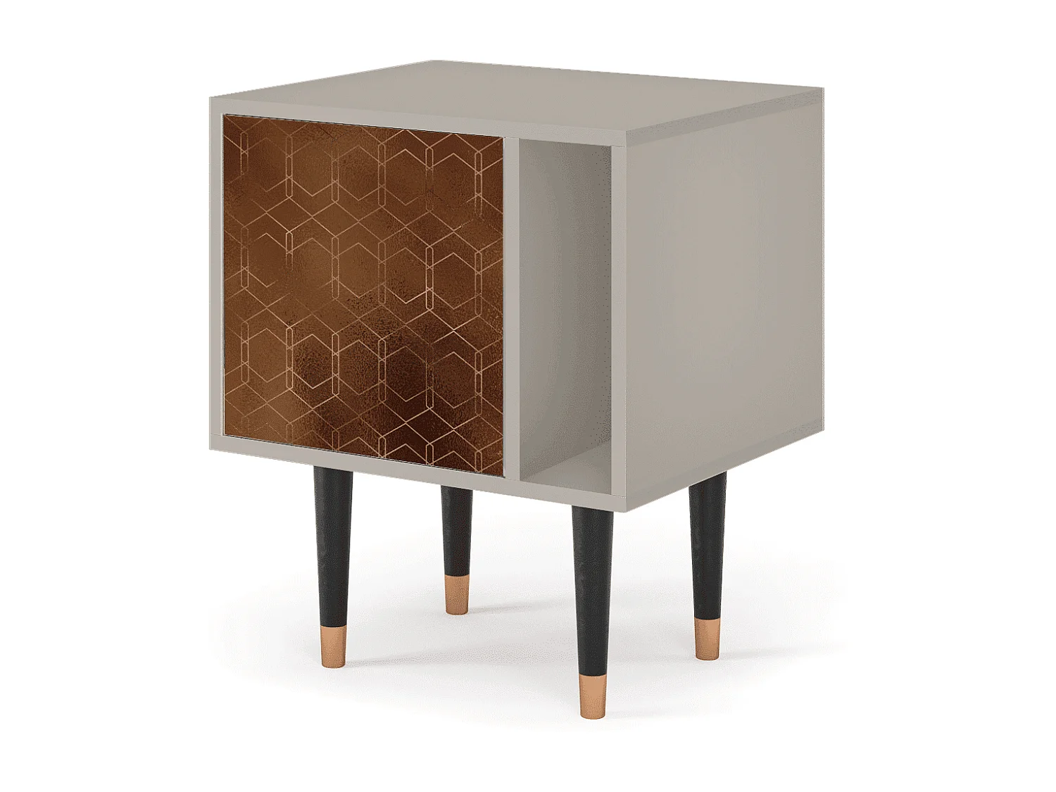 Table de nuit - 57х69х48 cm - S2 - Chocolate Bar, Sable