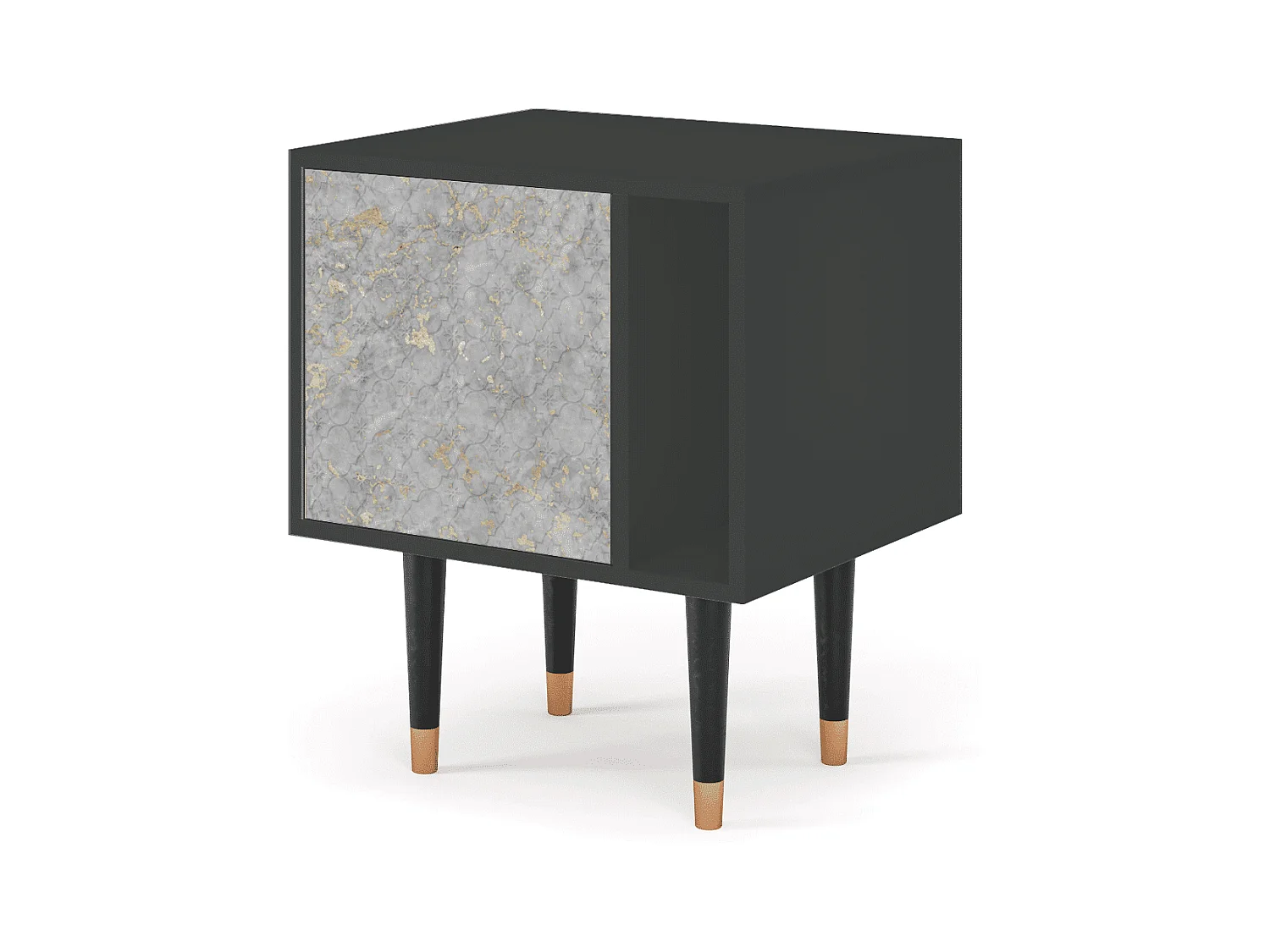 Nachtkastje - 57х69х48 cm - S2 - Mariana Trench, Antraciet