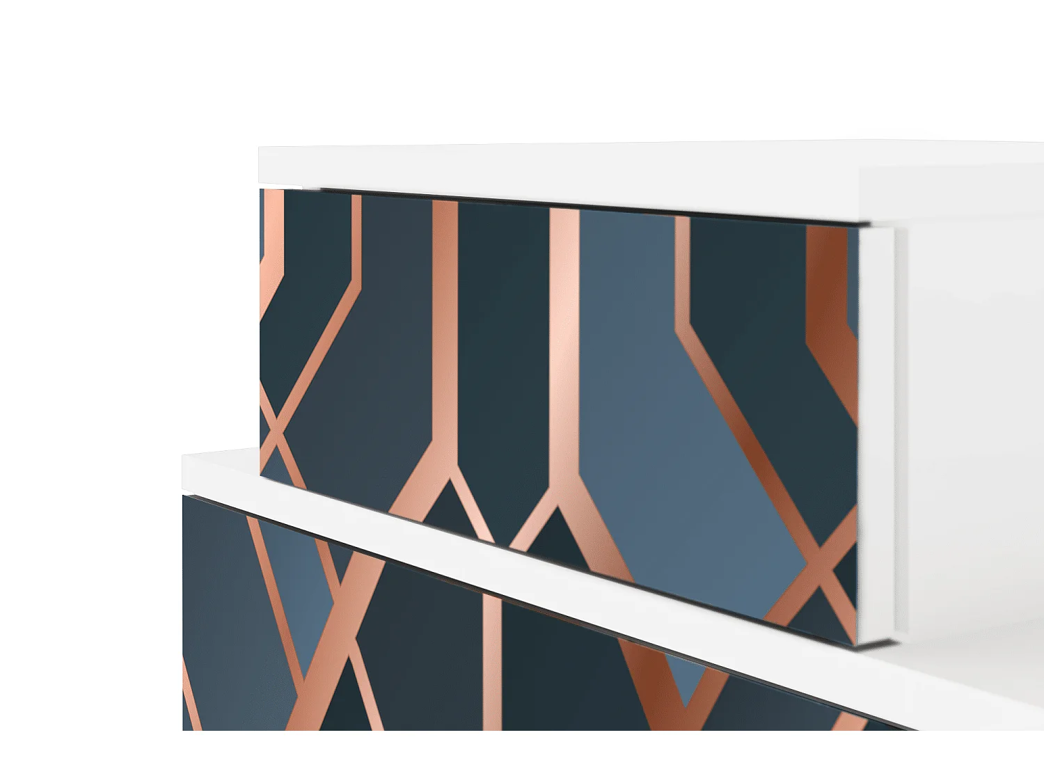 Nachtkastje - 58х58х41 cm - NS1 - Ashy 1920', Wit