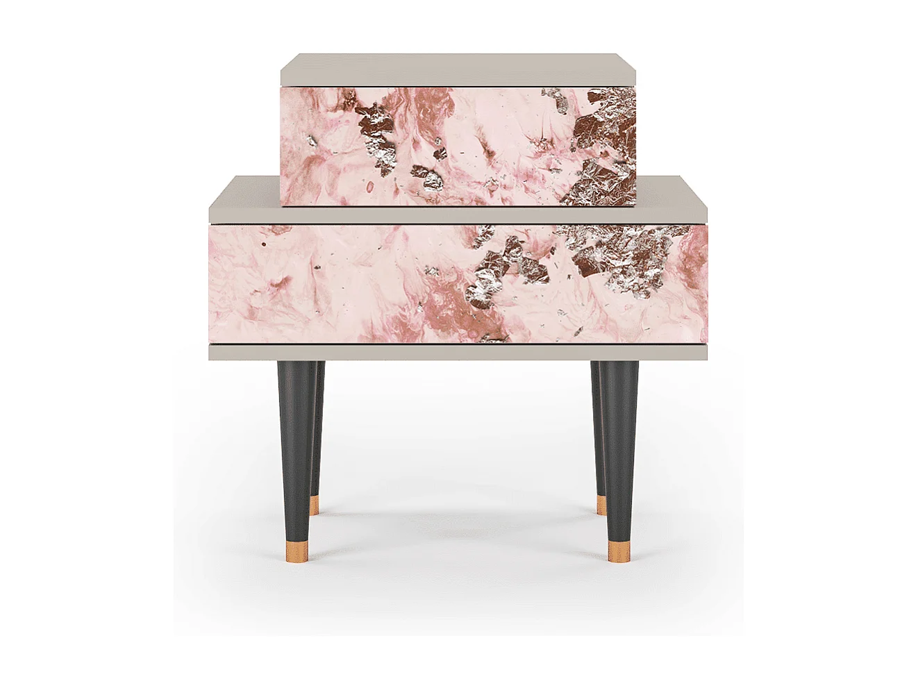 Table de nuit - 58х58х41 cm - NS1 - Cotton Candy, Sable
