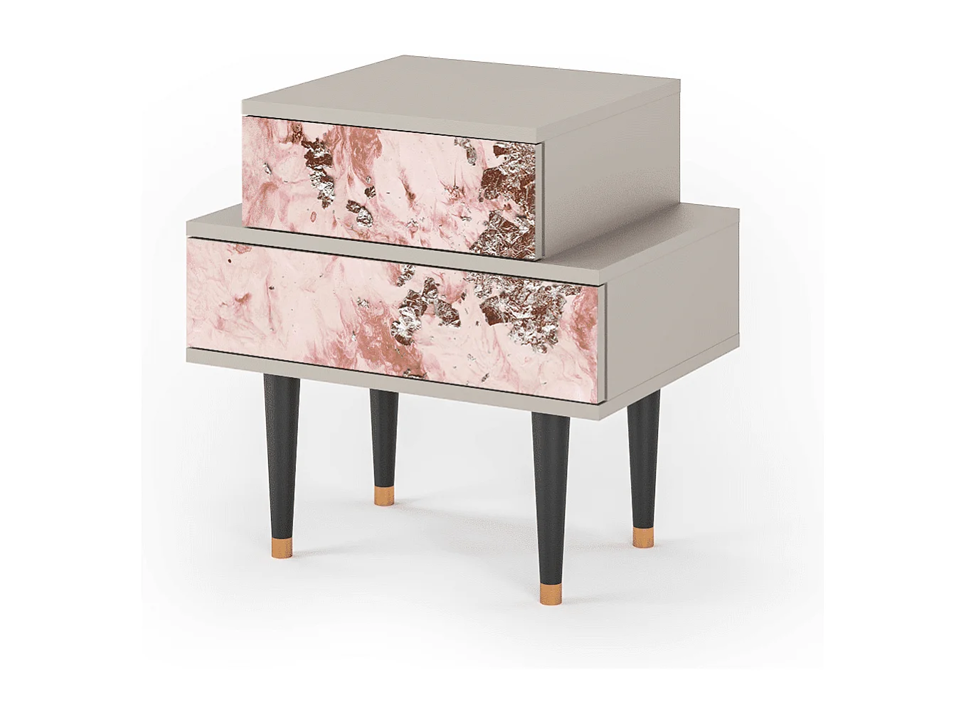 Table de nuit - 58х58х41 cm - NS1 - Cotton Candy, Sable