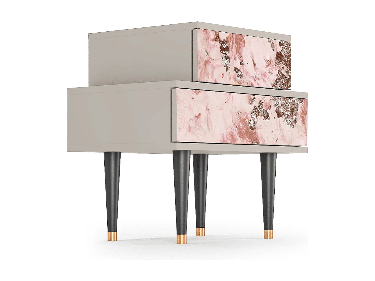 Table de nuit - 58х58х41 cm - NS1 - Cotton Candy, Sable