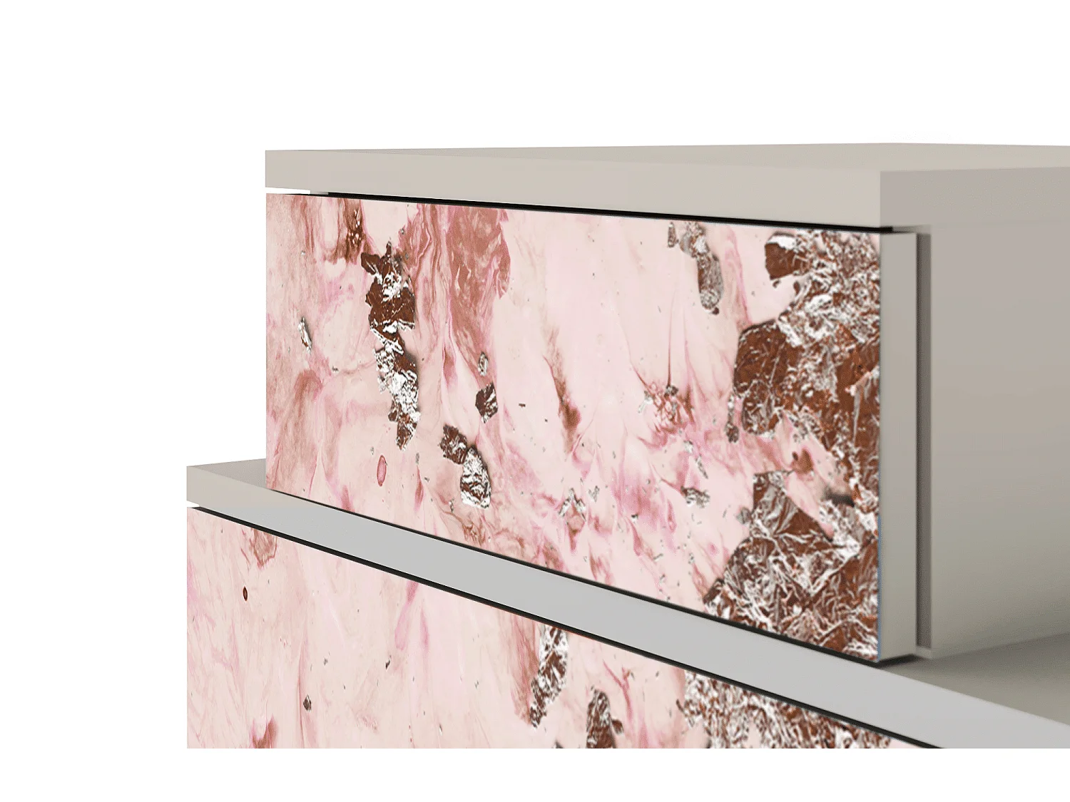 Table de nuit - 58х58х41 cm - NS1 - Cotton Candy, Sable