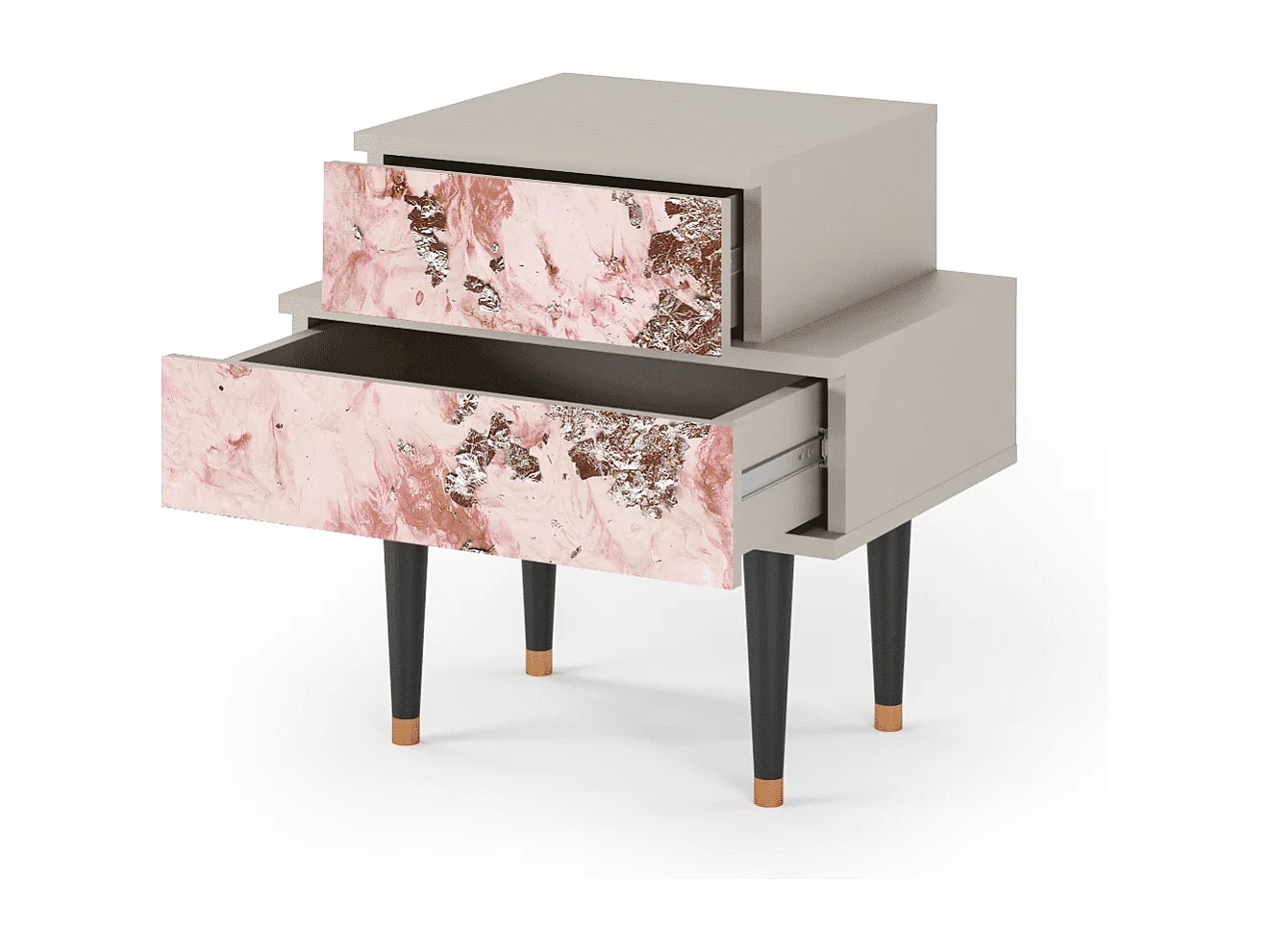 Table de nuit - 58х58х41 cm - NS1 - Cotton Candy, Sable