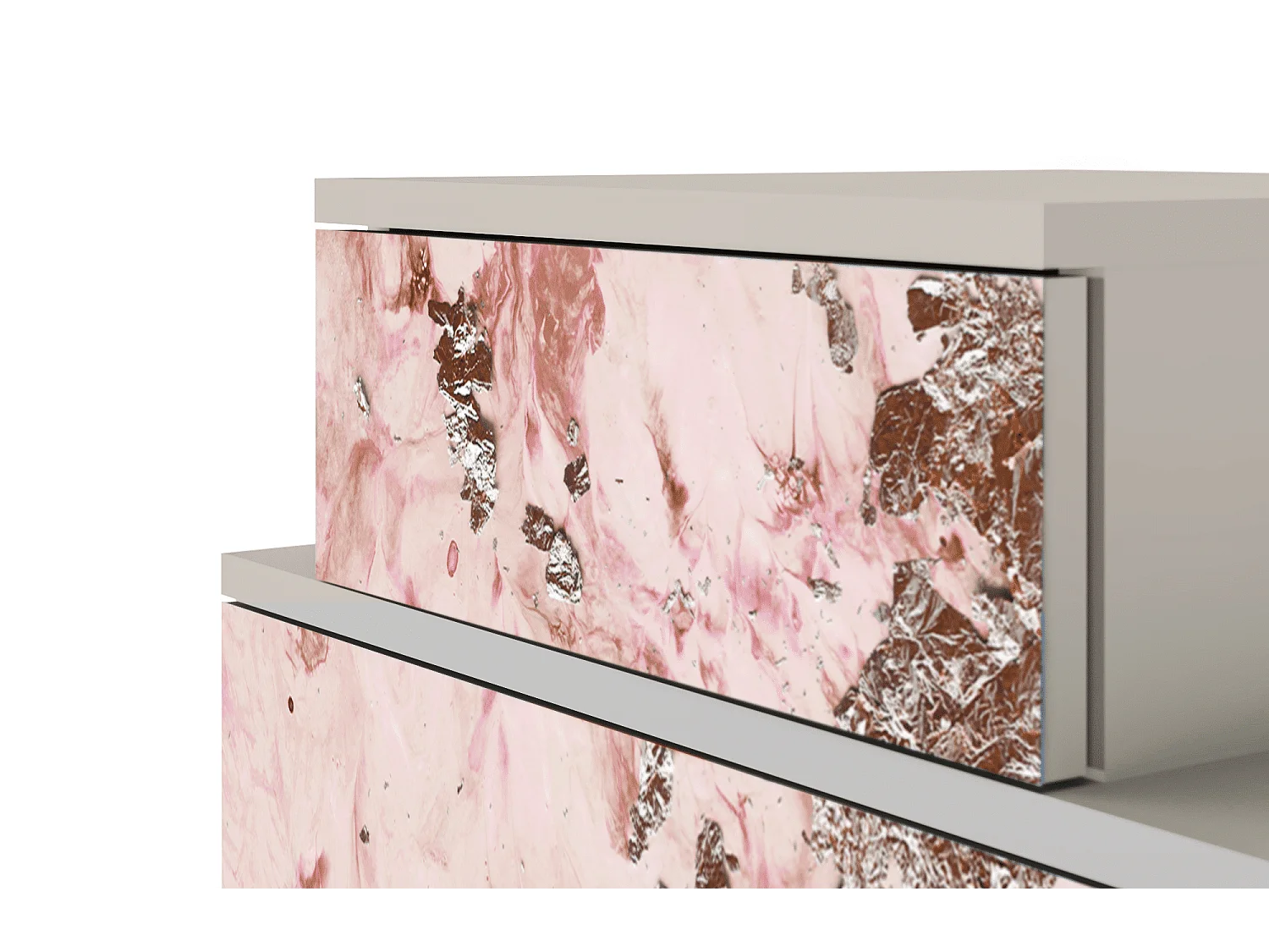 Stolik nocny - 58х58х41 cm - NS1 - Cotton Candy, Piaskowy