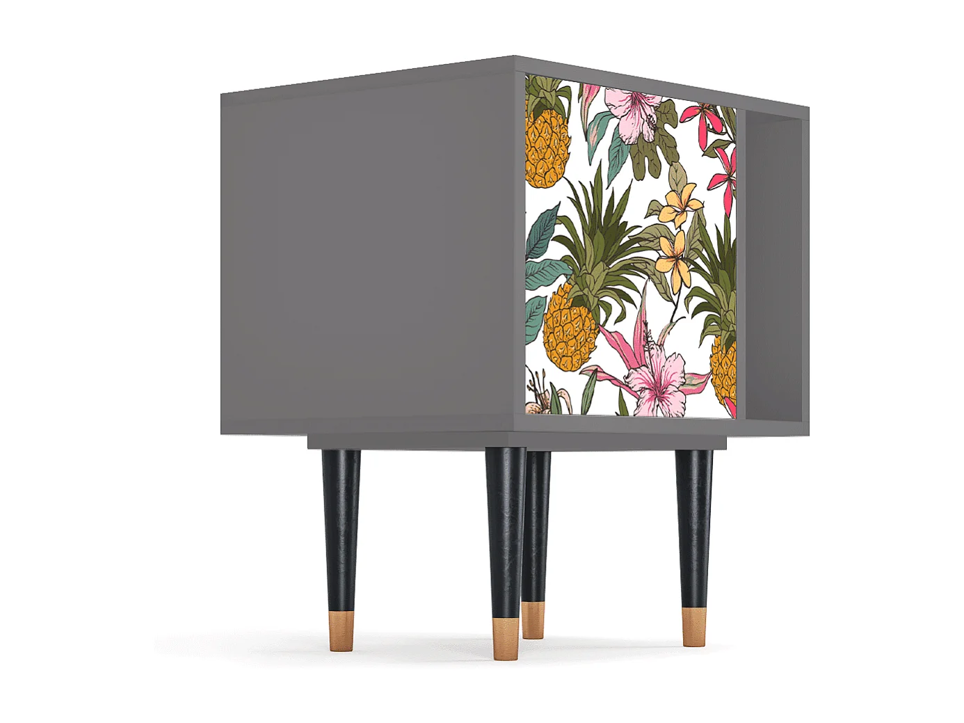 Stolik nocny - 57х69х48 cm - S2 - Estival Fruit, Szary