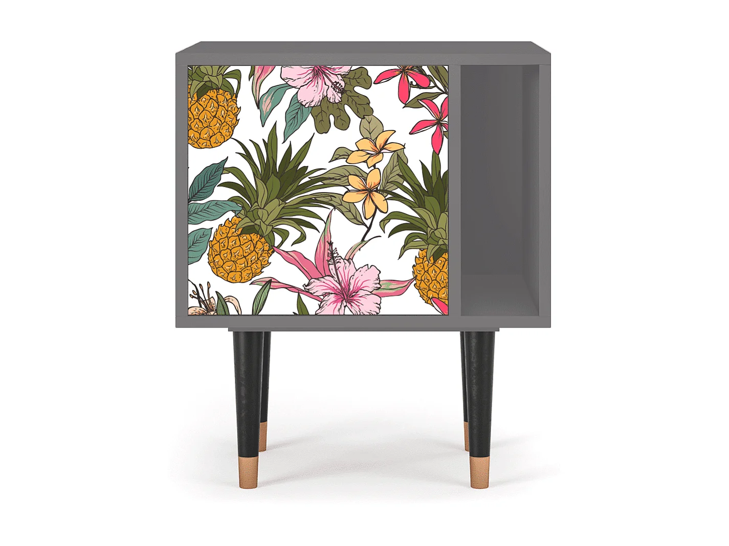 Table de nuit - 57х69х48 cm - S2 - Estival Fruit, Gris