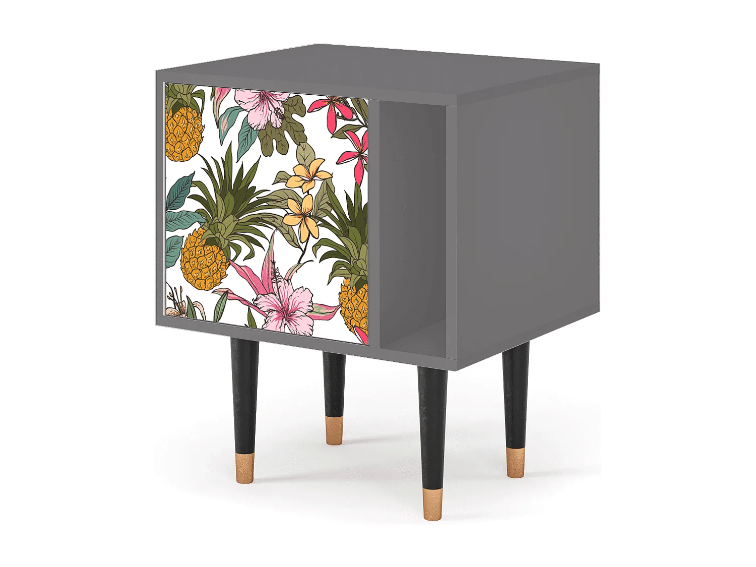 Stolik nocny - 57х69х48 cm - S2 - Estival Fruit, Szary