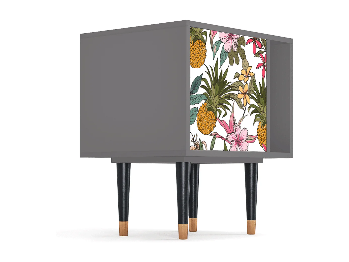 Stolik nocny - 57х69х48 cm - S2 - Estival Fruit, Szary