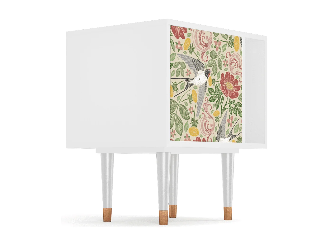 Table de nuit - 57х69х48 cm - S2 - Spring Swallow, Blanc