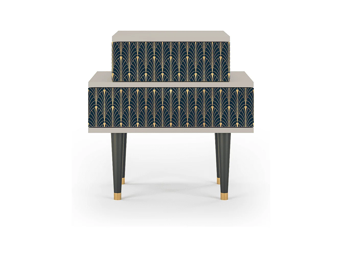 Table de nuit - 58х58х41 cm - NS1 - Flower of the Nile, Sable