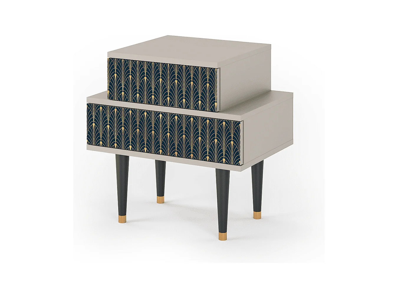 Table de nuit - 58х58х41 cm - NS1 - Flower of the Nile, Sable