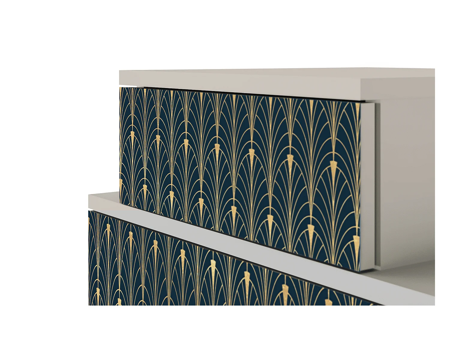 Table de nuit - 58х58х41 cm - NS1 - Flower of the Nile, Sable