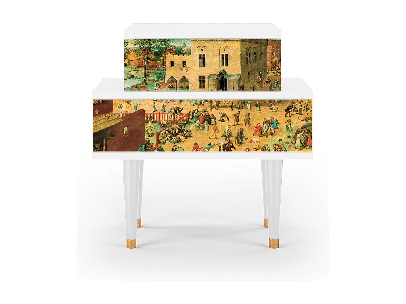 Table de nuit - 58х58х41 cm - NS1 - Children Games, Blanc