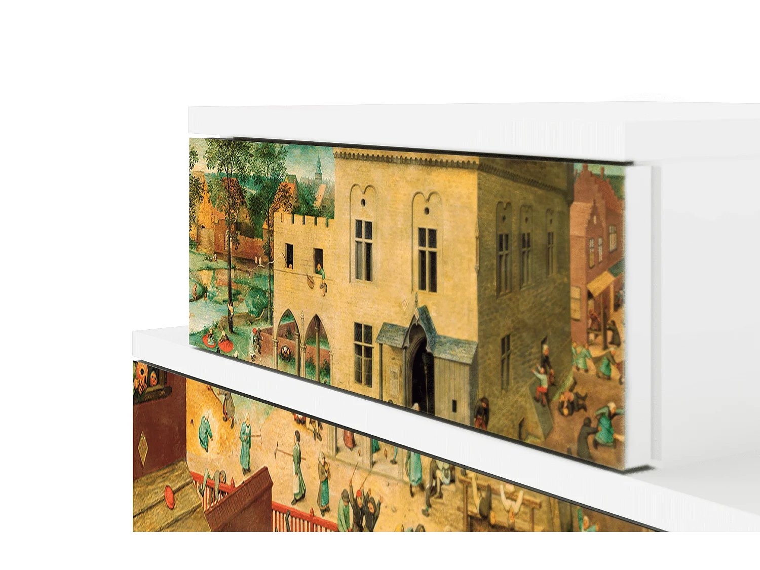 Stolik nocny - 58х58х41 cm - NS1 - Children Games, Biały