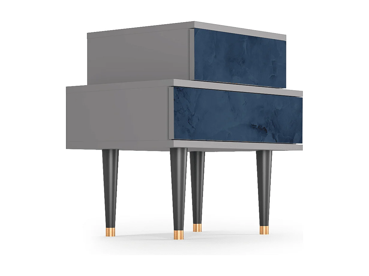 Comodino - 58х58х41 cm - NS1 - Endless Galaxi, Grigio