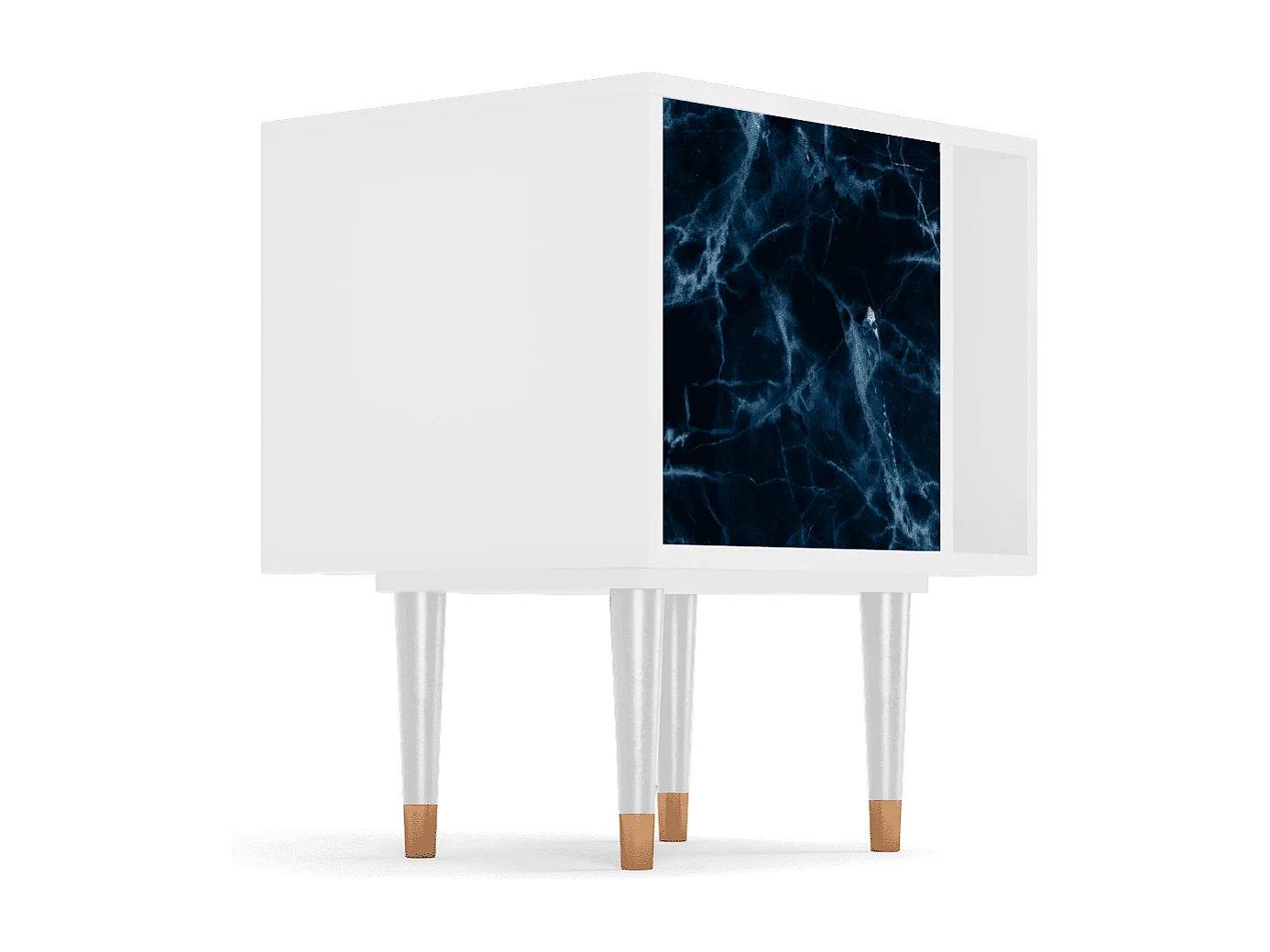 Criado-mudo - 57х69х48 cm - S2 - Deep Ocean, Branco