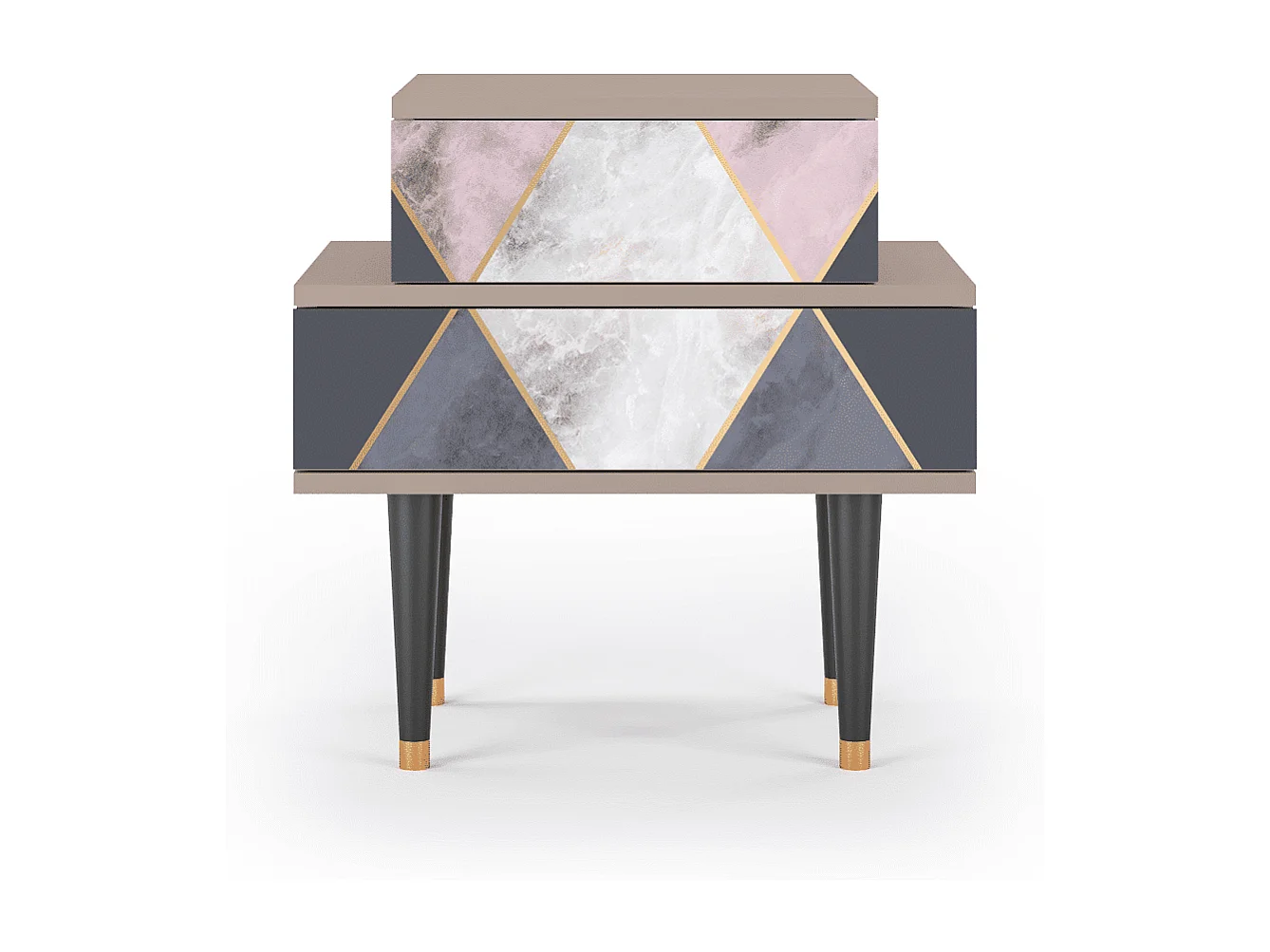 Table de nuit - 58х58х41 cm - NS1 - Ideal Harmony, Latte