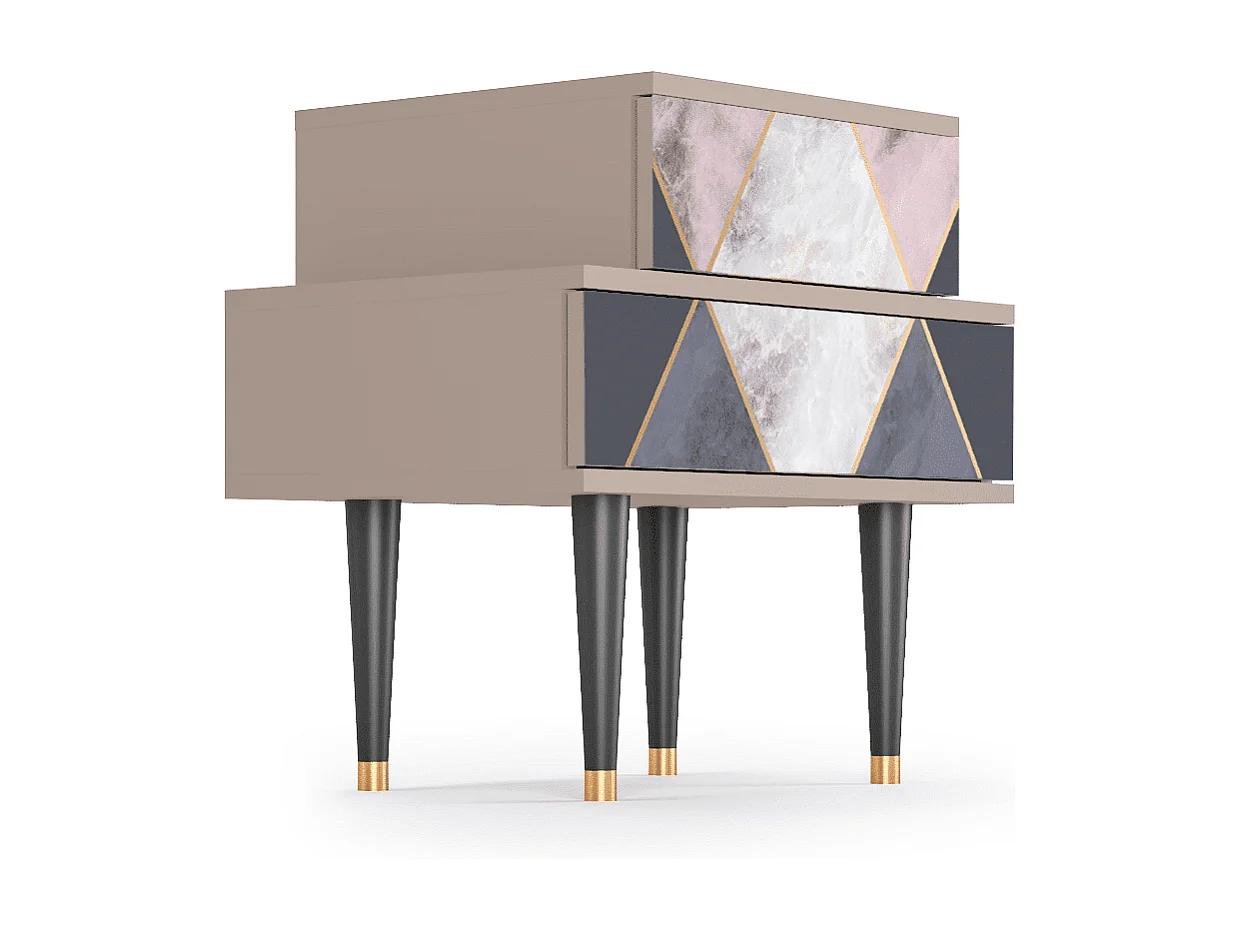 Table de nuit - 58х58х41 cm - NS1 - Ideal Harmony, Latte