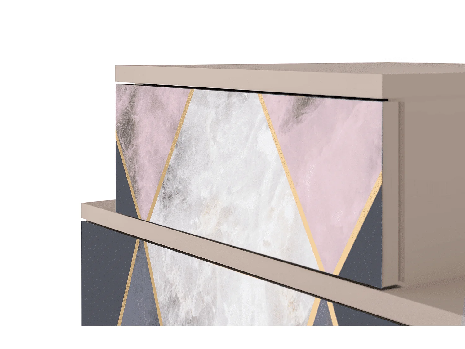 Table de nuit - 58х58х41 cm - NS1 - Ideal Harmony, Latte