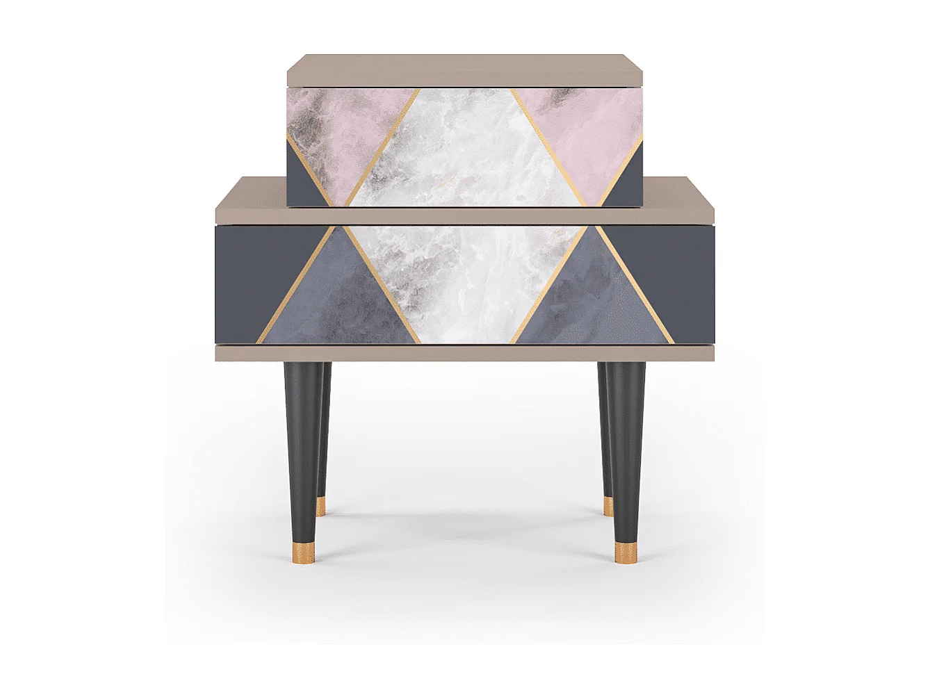 Table de nuit - 58х58х41 cm - NS1 - Ideal Harmony, Latte