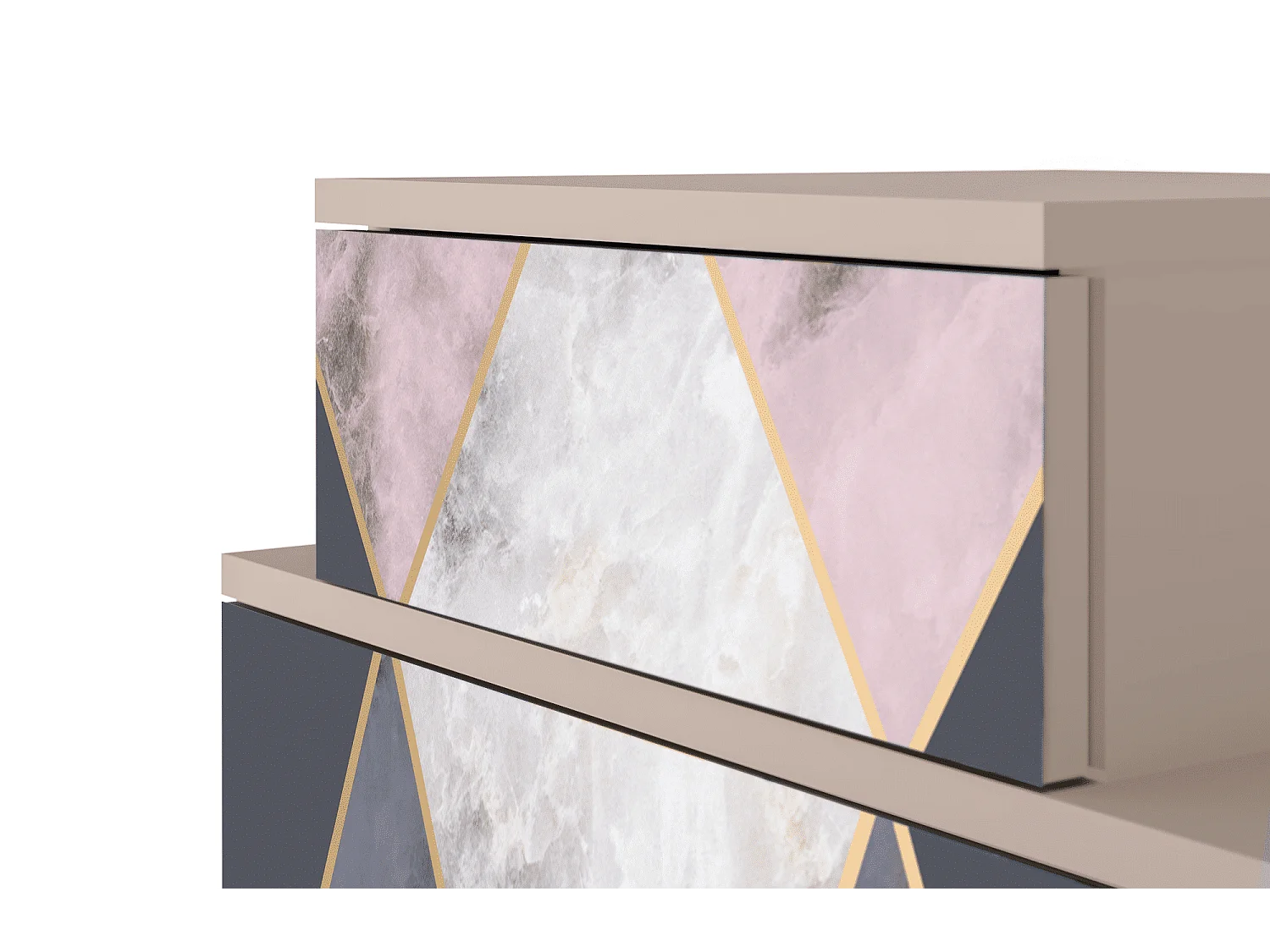 Table de nuit - 58х58х41 cm - NS1 - Ideal Harmony, Latte