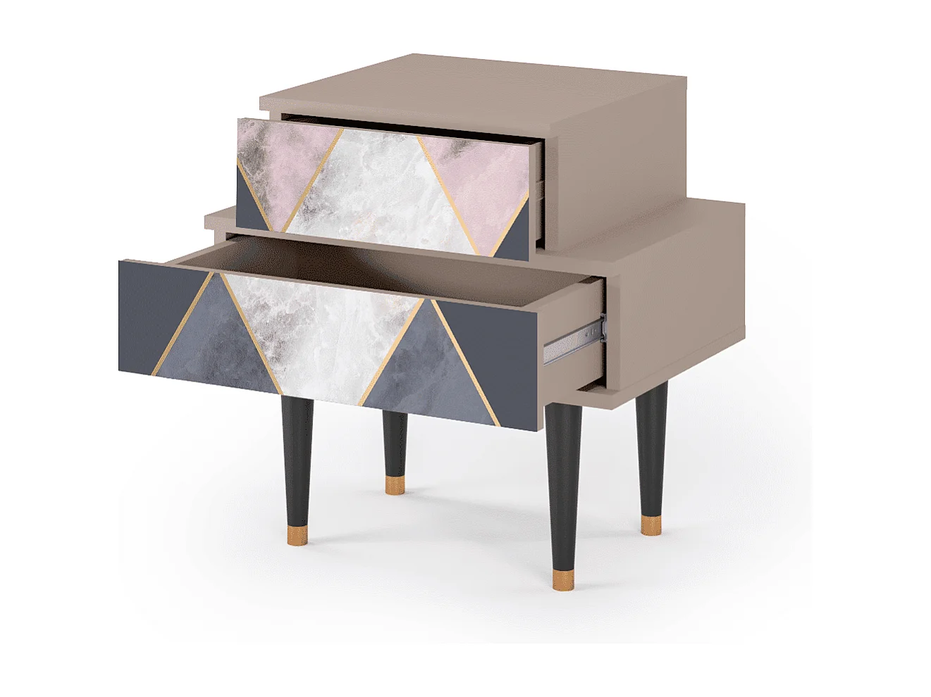 Table de nuit - 58х58х41 cm - NS1 - Ideal Harmony, Latte