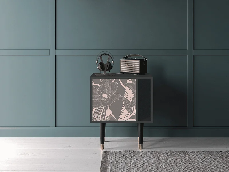 Table de nuit - 57х69х48 cm - S2 - Issabelline Flower, Anthracite