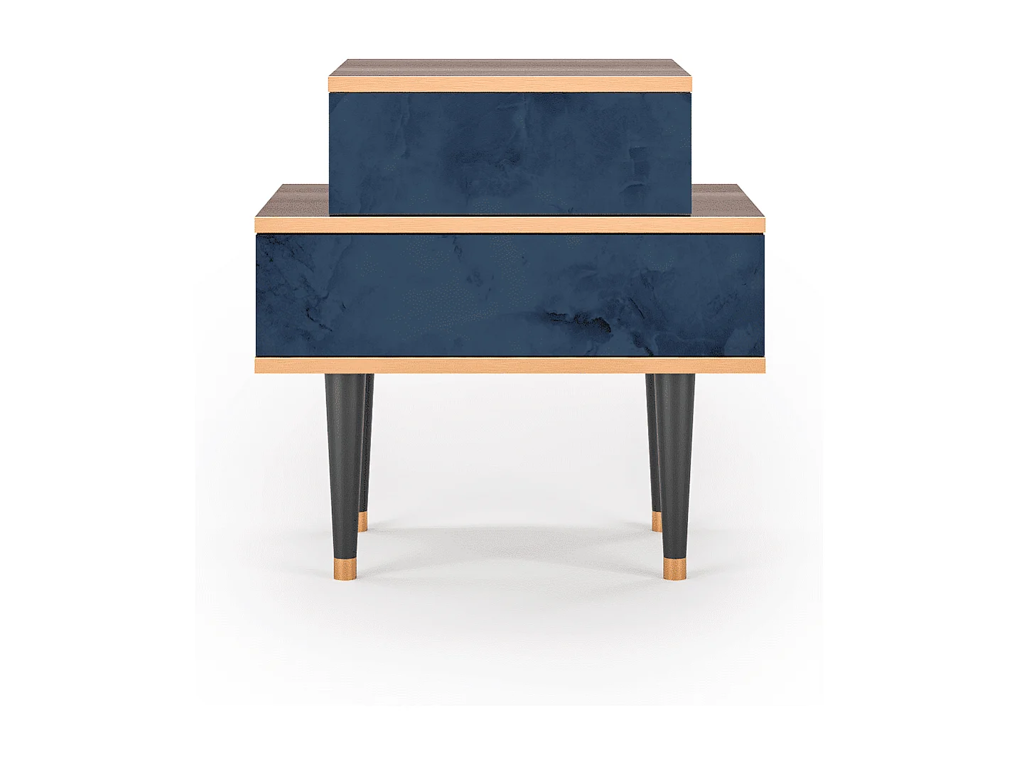 Comodino - 58х58х41 cm - NS1 - Endless Galaxi, Noce