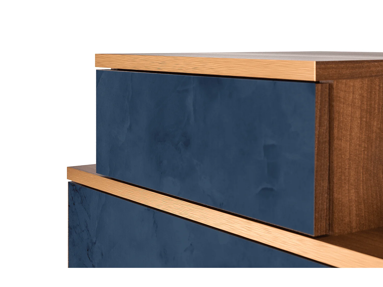 Stolik nocny - 58х58х41 cm - NS1 - Endless Galaxi, Orzech