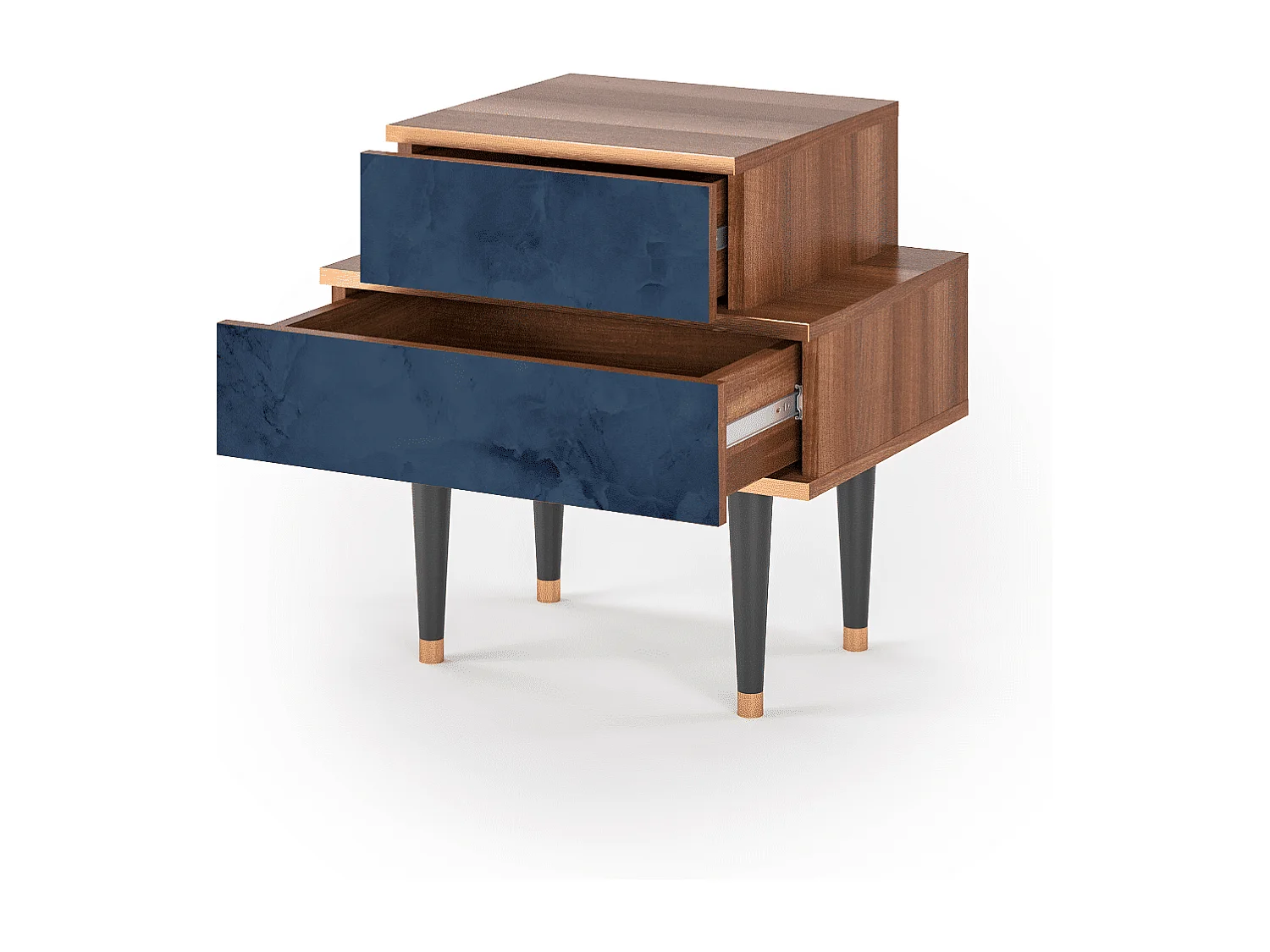 Comodino - 58х58х41 cm - NS1 - Endless Galaxi, Noce