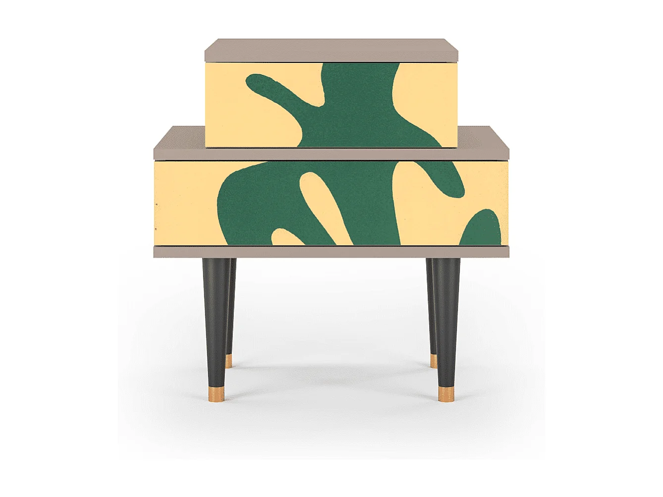 Stolik nocny - 58х58х41 cm - NS1 - Constellations by Arp, Latte