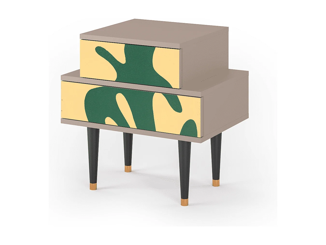 Stolik nocny - 58х58х41 cm - NS1 - Constellations by Arp, Latte