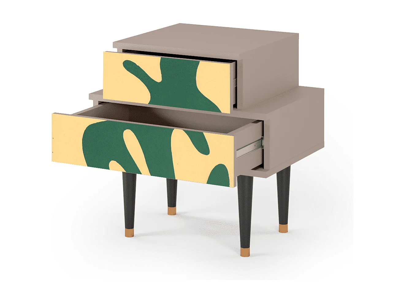 Stolik nocny - 58х58х41 cm - NS1 - Constellations by Arp, Latte