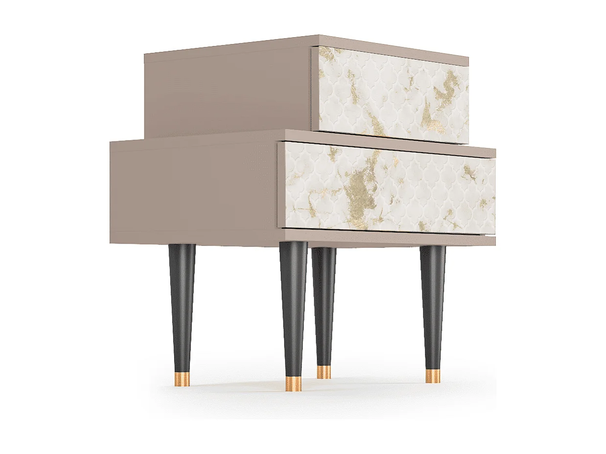 Nachttisch - 58х58х41 cm - NS1 - Sahara desert, Latte