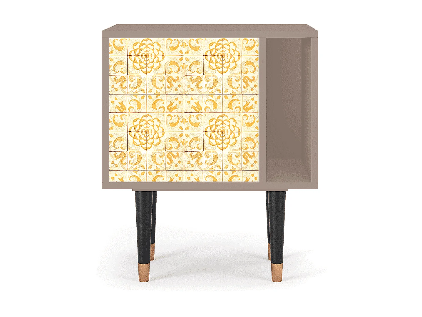 Comodino - 57х69х48 cm - S2 - Sunshiny Tile, Latte