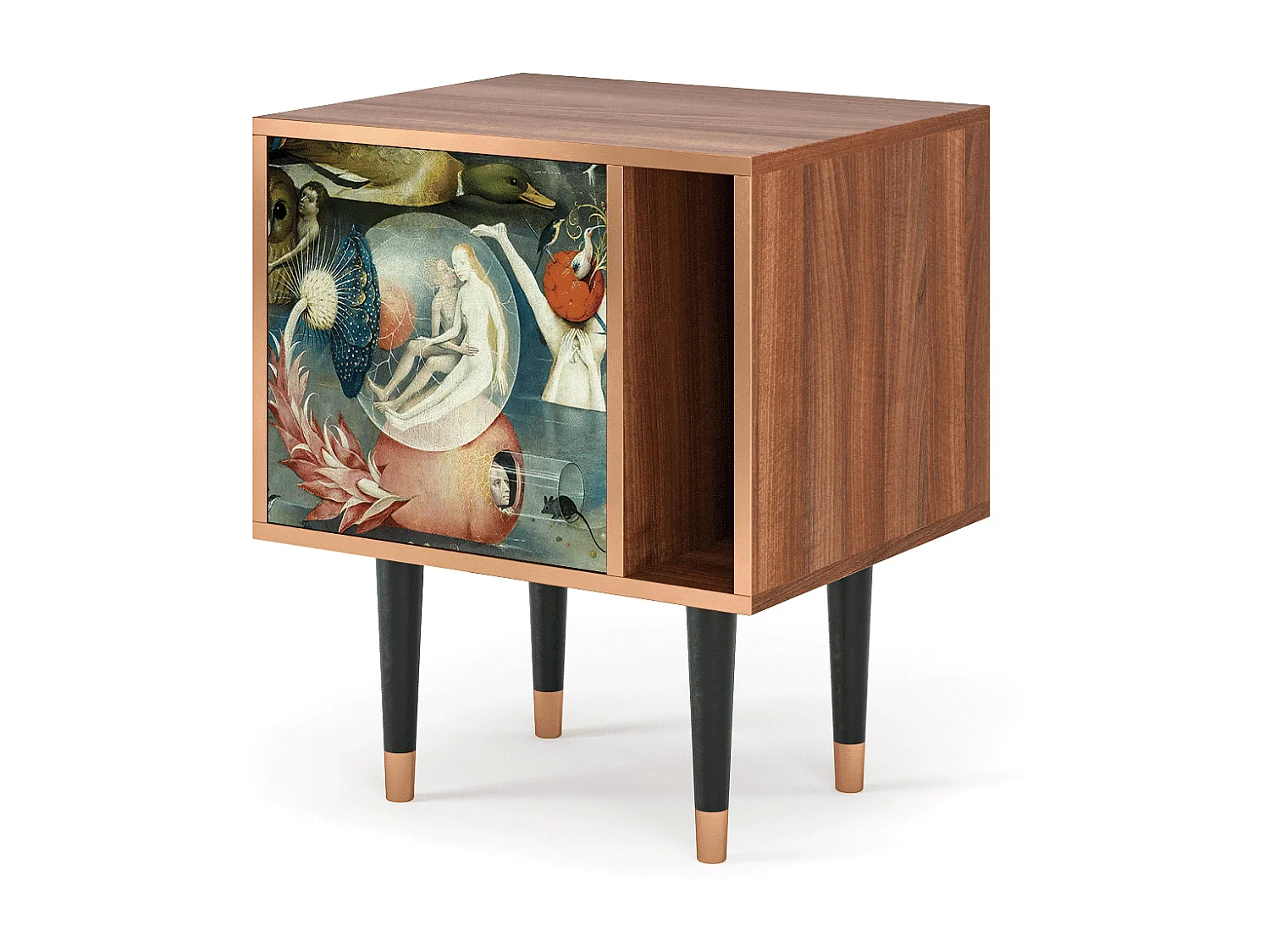 Stolik nocny - 57х69х48 cm - S2 - The Garden Of by Bosch, Orzech