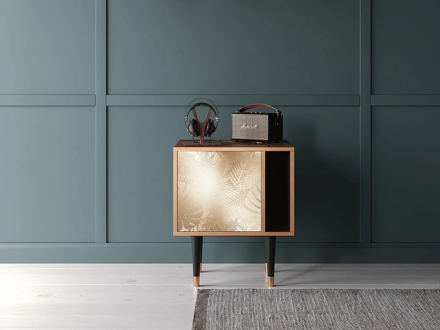 Table de nuit - 57х69х48 cm - S2 - Plant of the Dessert, Noyer