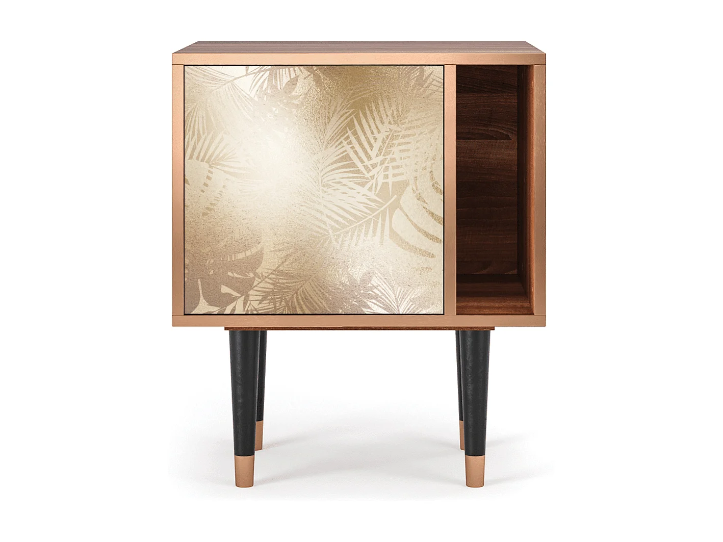 Stolik nocny - 57х69х48 cm - S2 - Plant of the Dessert, Orzech