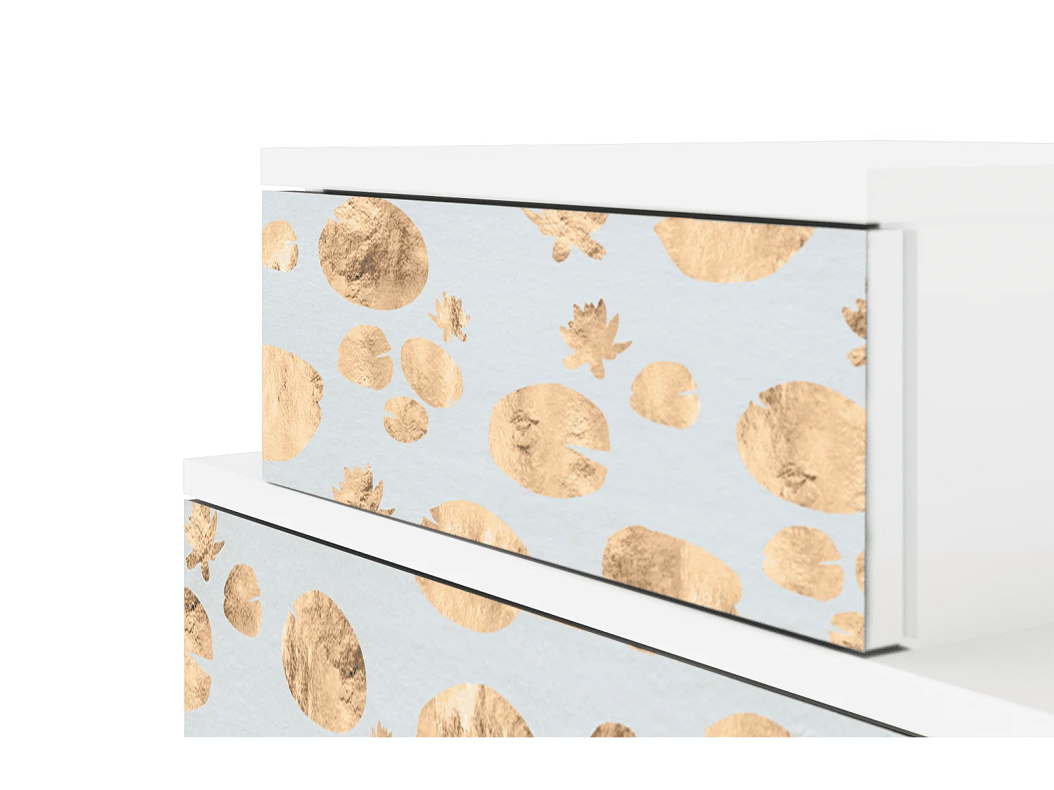 Table de nuit - 58х58х41 cm - NS1 - Blue Giraffe, Blanc