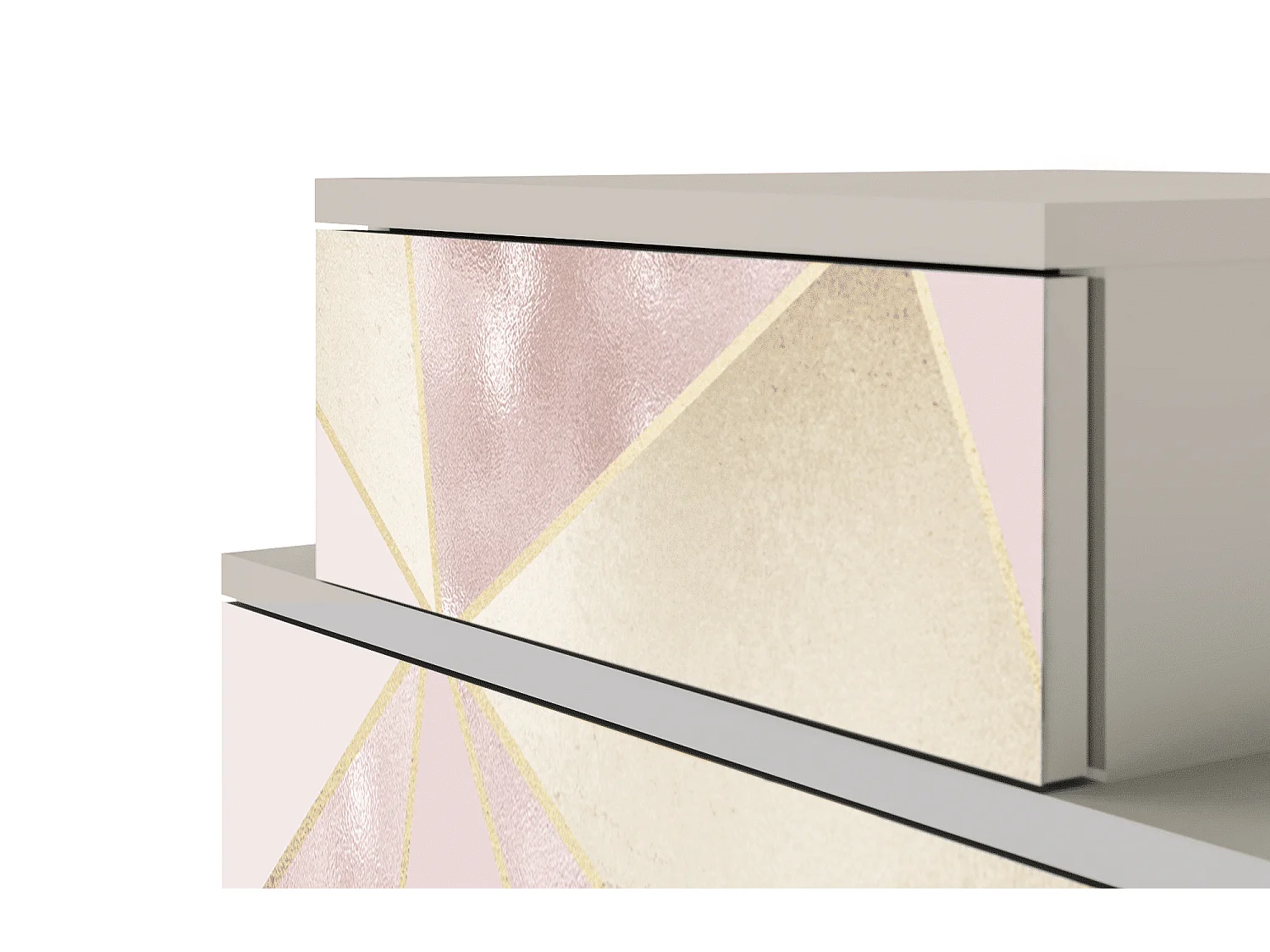 Stolik nocny - 58х58х41 cm - NS1 - Cosmopolitan Diva, Piaskowy