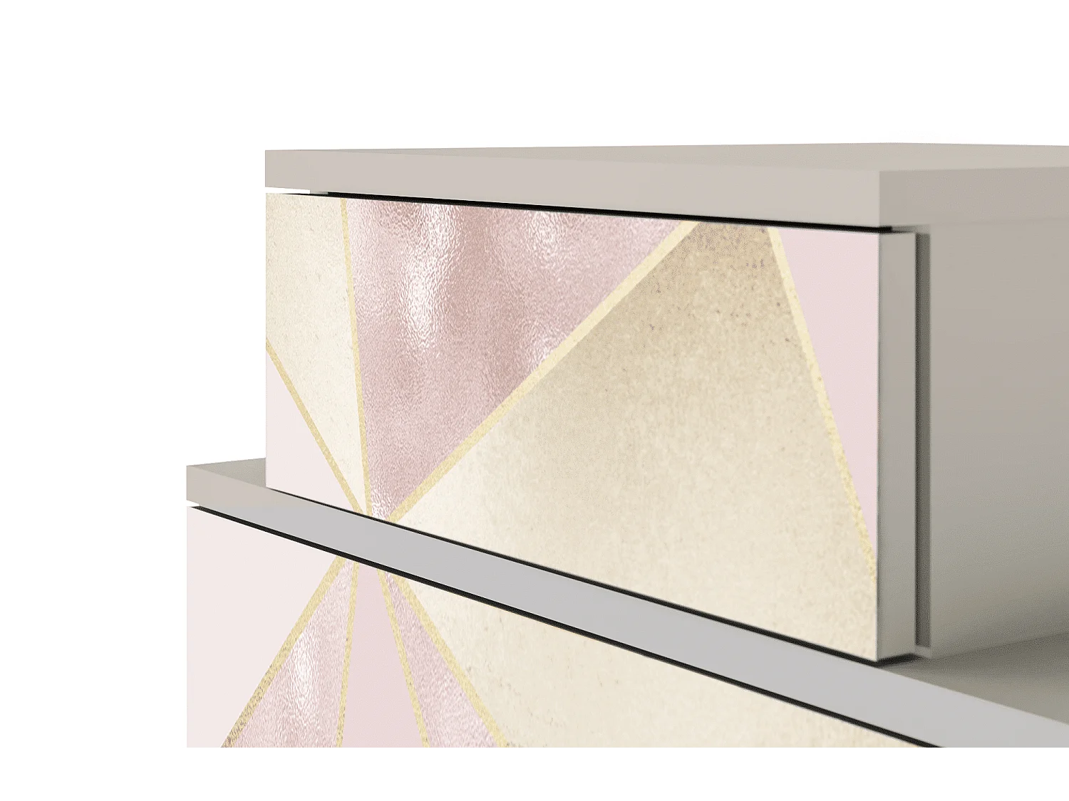 Stolik nocny - 58х58х41 cm - NS1 - Cosmopolitan Diva, Piaskowy