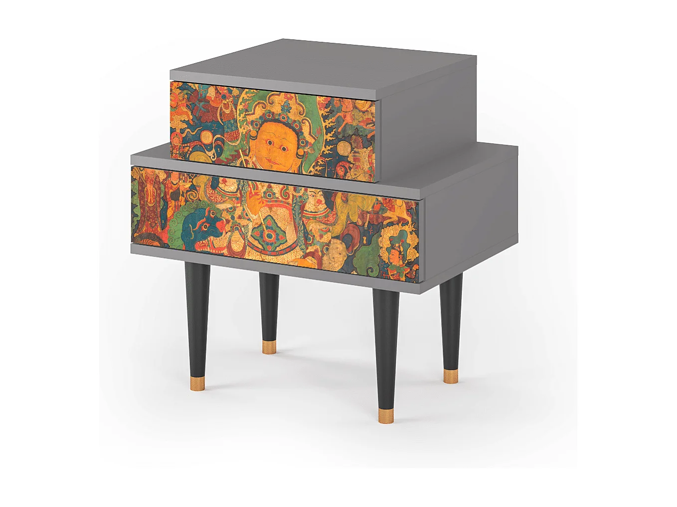 Nachttisch - 58х58х41 cm - NS1 - God by Vaisravana , Grau