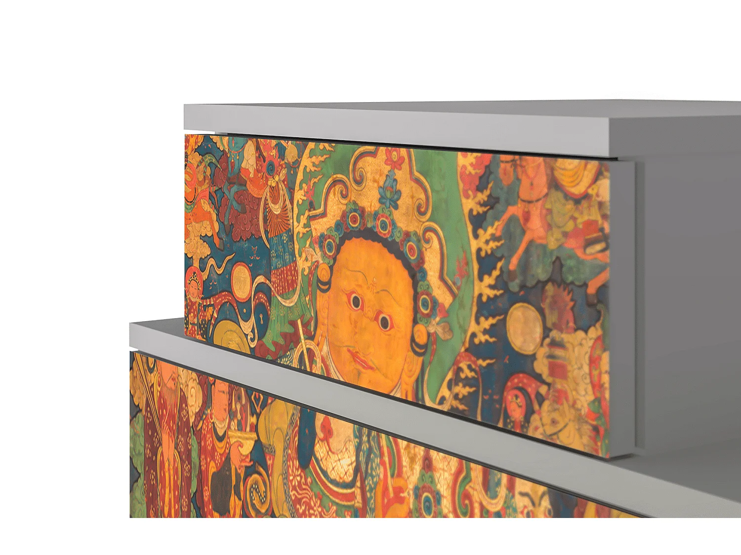 Nachttisch - 58х58х41 cm - NS1 - God by Vaisravana , Grau