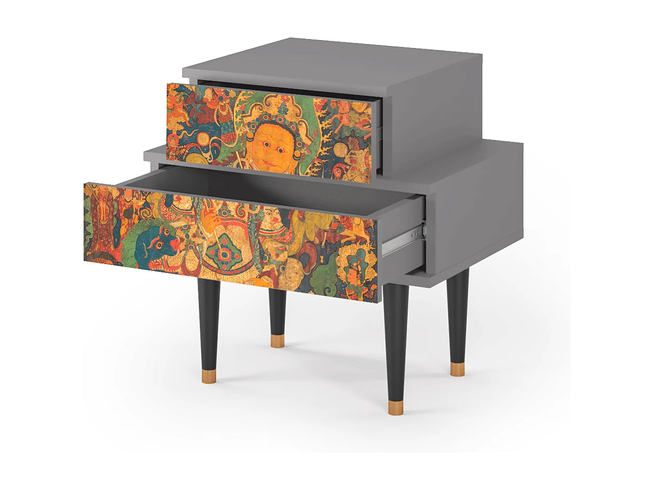 Nachttisch - 58х58х41 cm - NS1 - God by Vaisravana , Grau